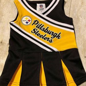 Pittsburgh Steelers Toddler Cheerleading Outfit - Size 12 months